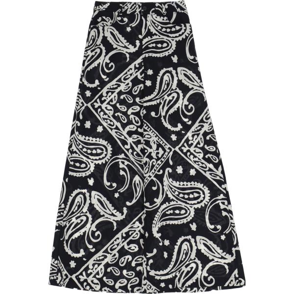 pantaloni a palazzo Please nero paisley