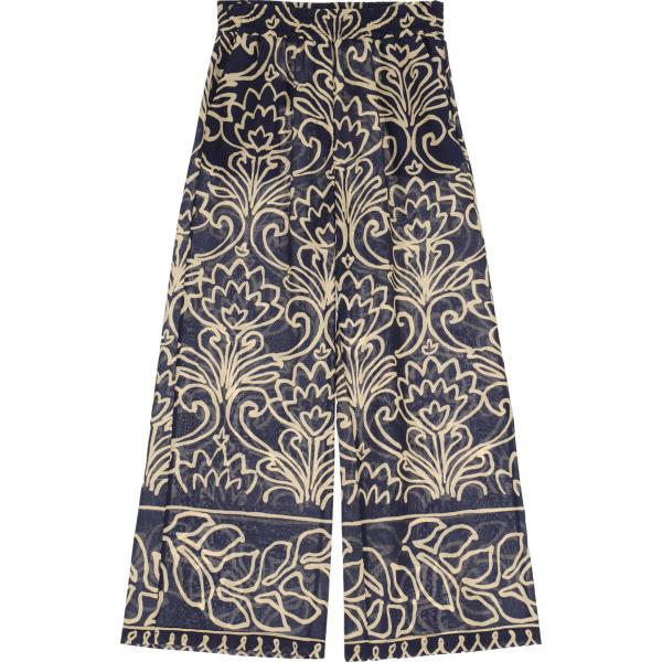 pantaloni a palazzo Please grigio a fiori