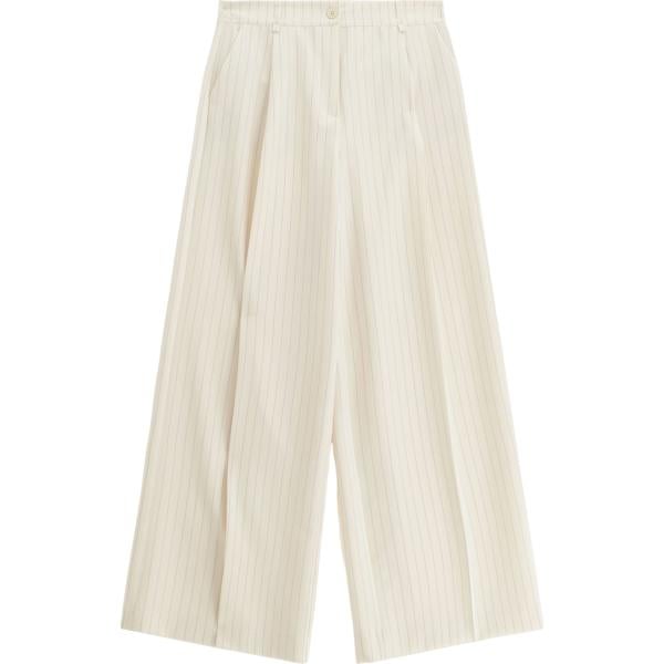pantaloni a palazzo Please bianco a righe