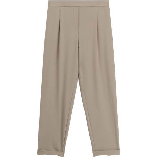Pantaloni da donna in beige sabbia cropped Please
