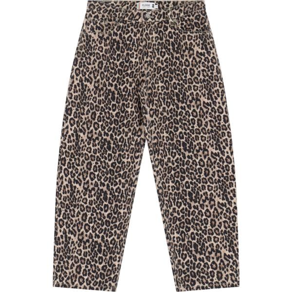 pantaloni Please marrone animalier
