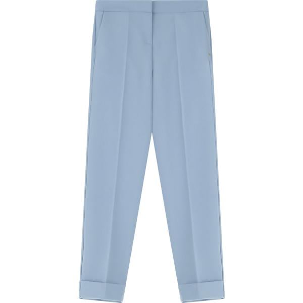 pantaloni Please blu tinta unita