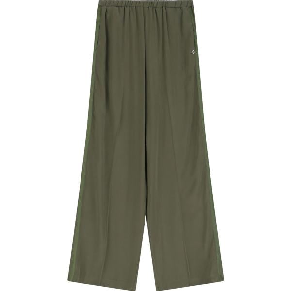 pantaloni Please verde tinta unita