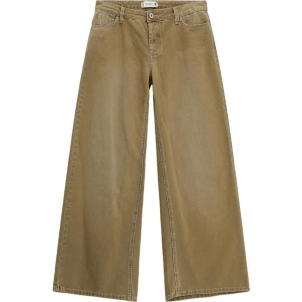 Pantaloni a palazzo da donna in marrone scuro cinque tasche a vita alta Please
