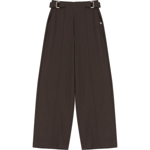 pantaloni a palazzo Please marrone
