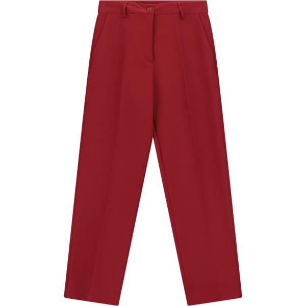 Pantaloni da donna in bordeaux a vita alta Please