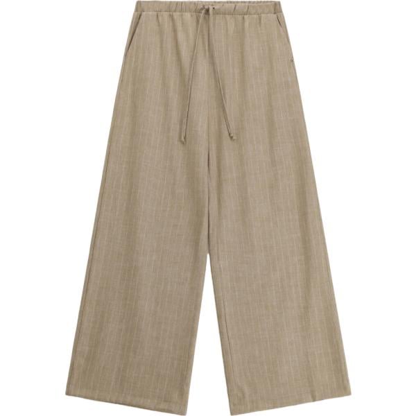 pantaloni a palazzo Please marrone a righe