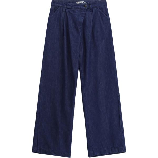 Jeans da donna in blu scuro a vita alta in denim Please