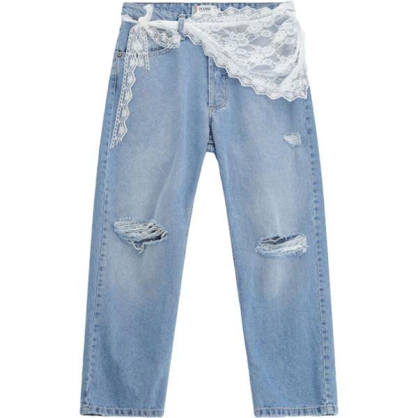 jeans strappati Please blu