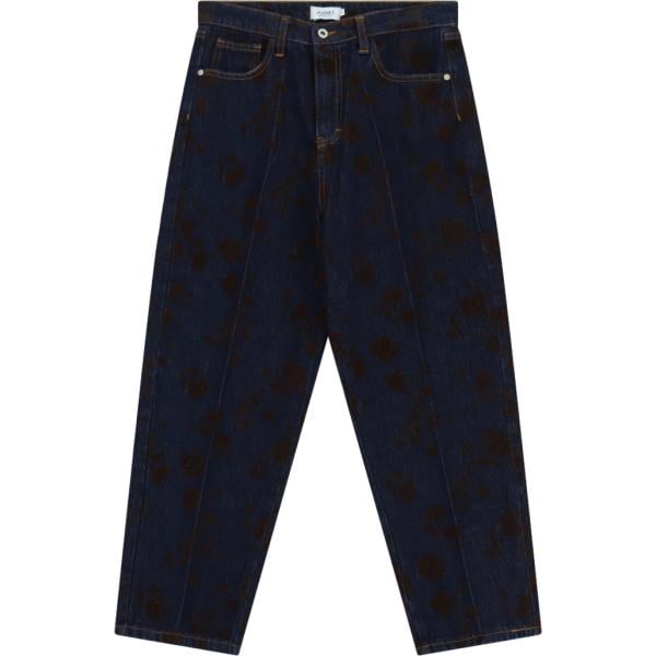 jeans Please blu con stampe