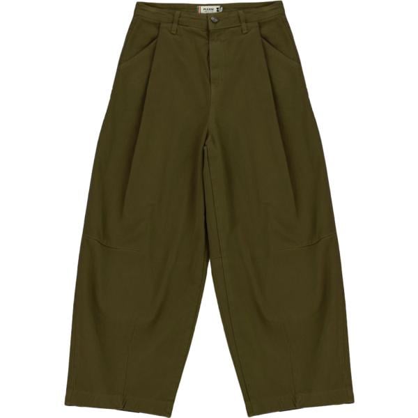 Pantaloni da donna in verde oliva a vita alta Please