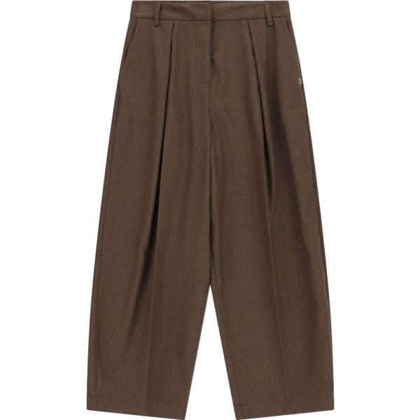 Pantaloni a palazzo da donna in marrone scuro a vita alta Please