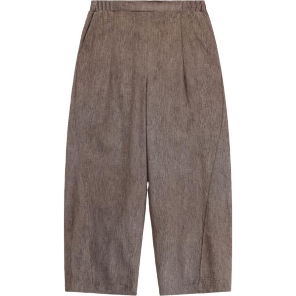 Pantaloni a palazzo da donna in marrone scuro a vita alta Please