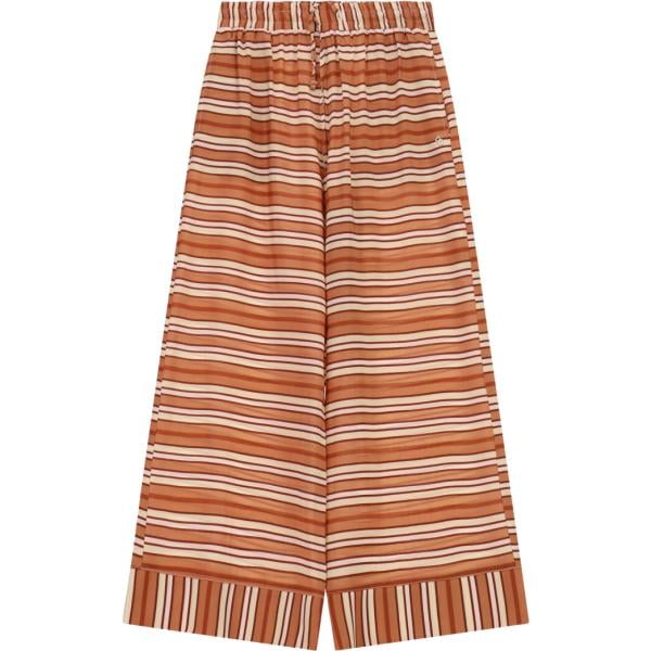 pantaloni a palazzo Please marrone a righe