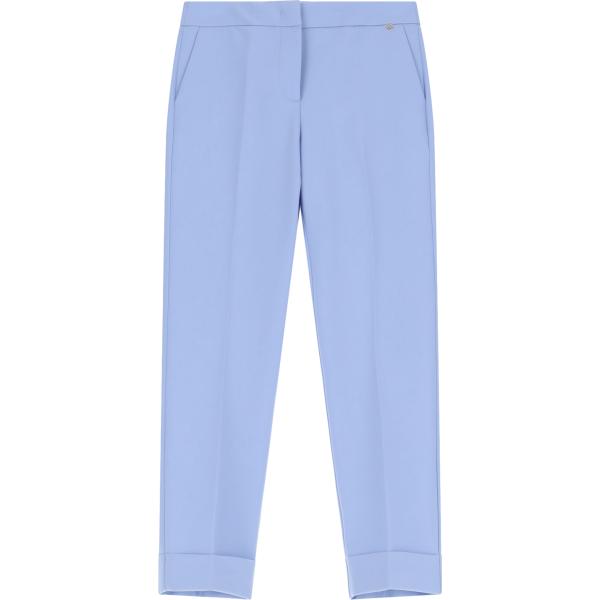 pantaloni Please blu tinta unita