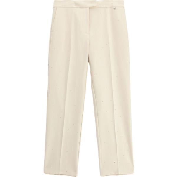 pantaloni Please bianco a righe