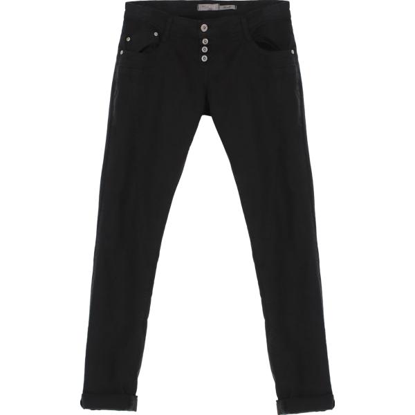jeans Please nero tinta unita
