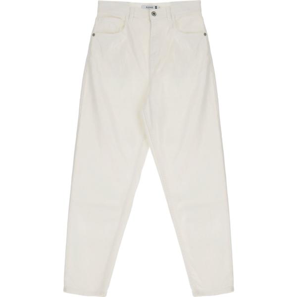pantaloni Please bianco tinta unita