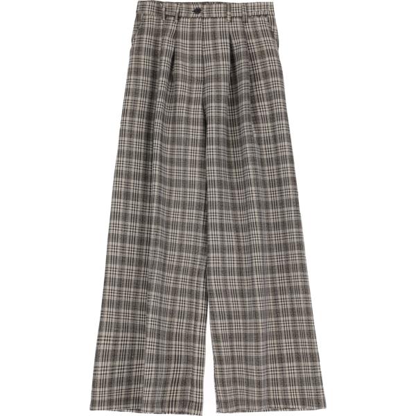 pantaloni a palazzo Please marrone principe di galles
