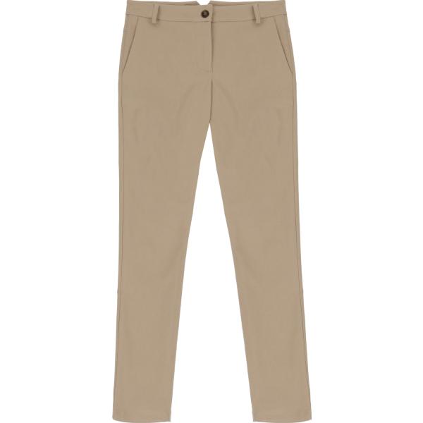 pantaloni Please marrone tinta unita