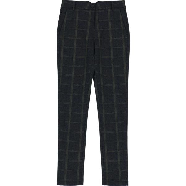 pantaloni Please nero a quadri