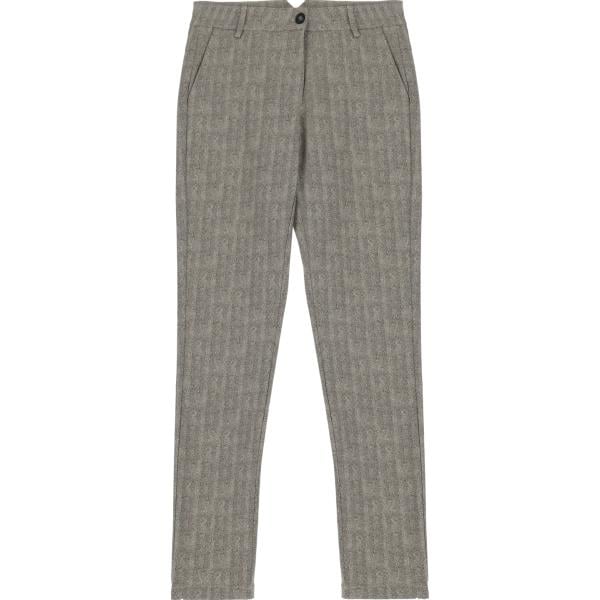 pantaloni Please verde a quadri