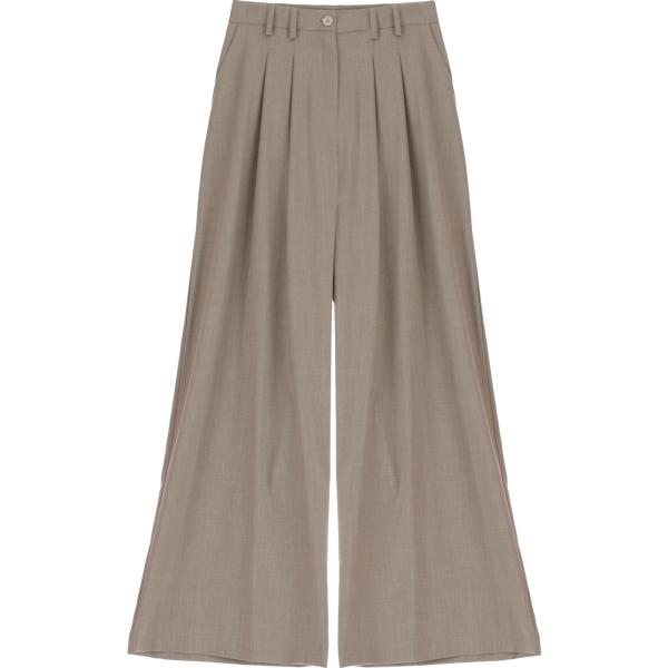 pantaloni a palazzo Please marrone