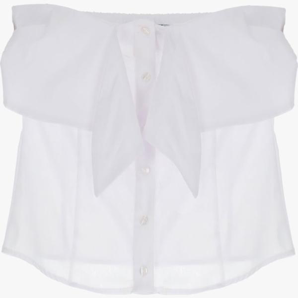 top Please bianco tinta unita