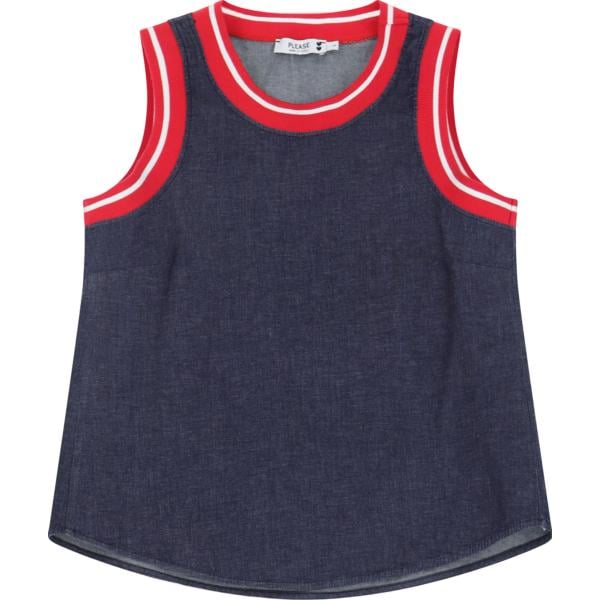 top Please blu a righe
