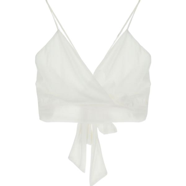 top Please bianco tinta unita