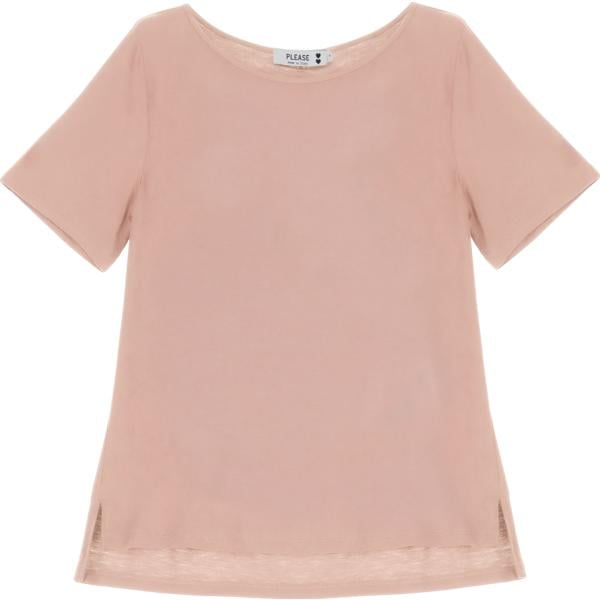 t-shirt Please marrone