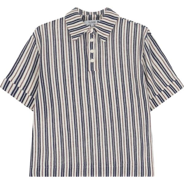 t-shirt Please multicolore a righe