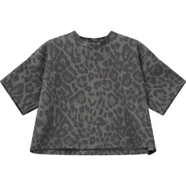 t-shirt Please grigio animalier