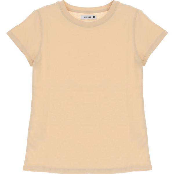 t-shirt Please rosa tinta unita