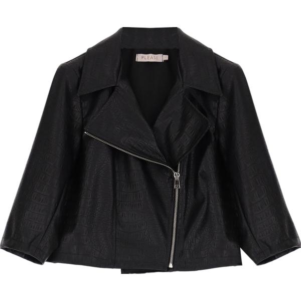 blazer Please nero tinta unita