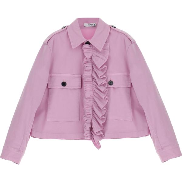 blazer Please rosa tinta unita