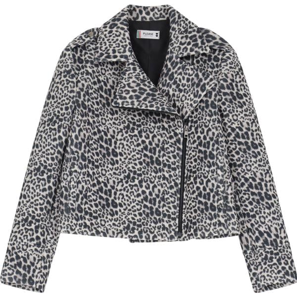 blazer Please grigio animalier