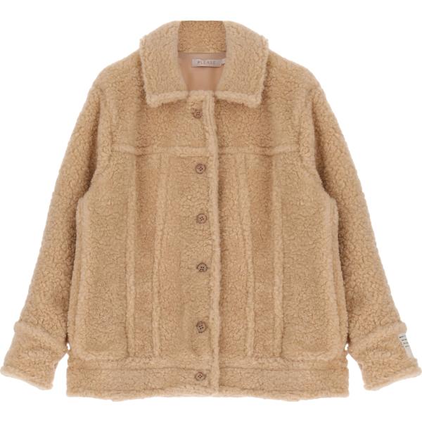blazer Please marrone tinta unita