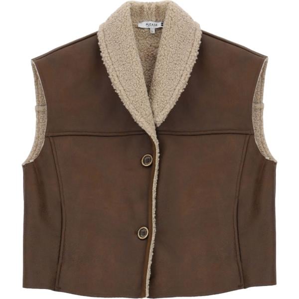gilet Please marrone