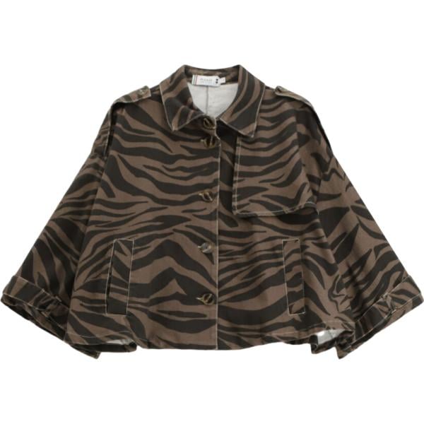 blazer Please nero animalier