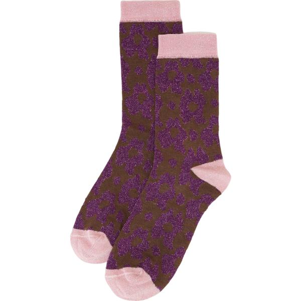 calzini Dixie viola animalier