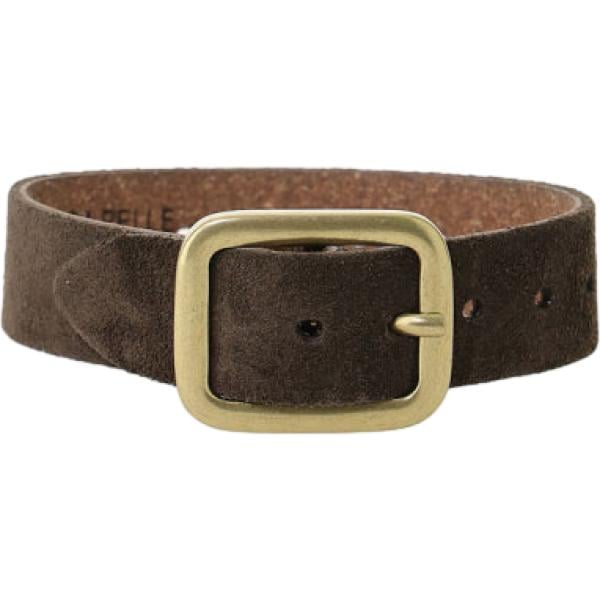 Braccialetto da donna in marrone scuro effetto scamosciato con cinturino in metallo Dixie
