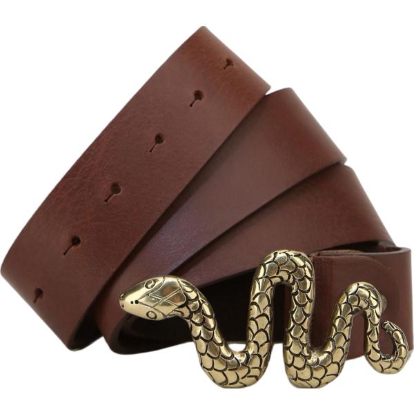 cinture Dixie marrone serpente