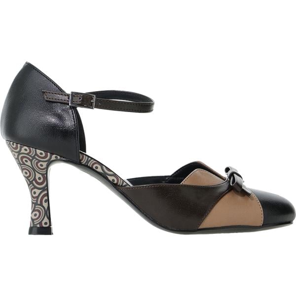 décolleté Dixie marrone geometrica