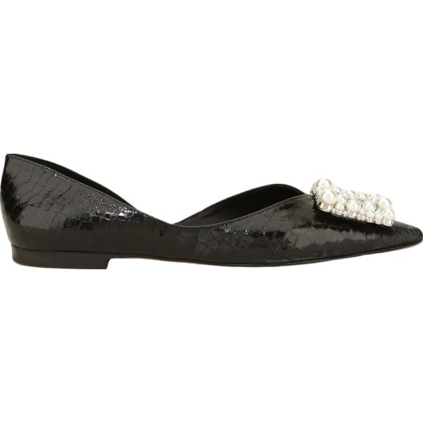 ballerine Dixie nero tinta unita