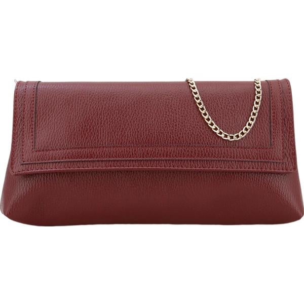 pochette Dixie rosso tinta unita