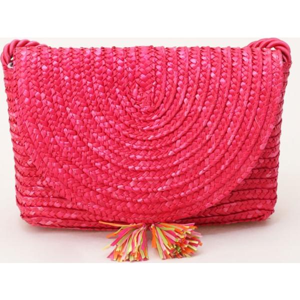 pochette Dixie rosso tinta unita