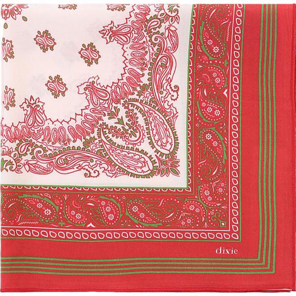 foulard Dixie rosso paisley