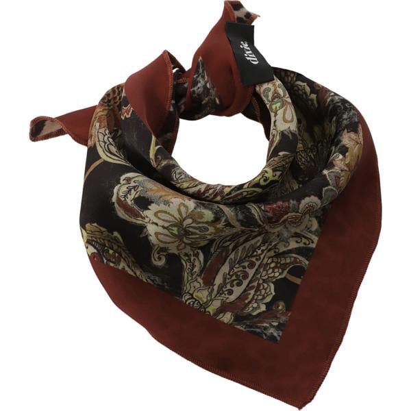 foulard Dixie nero a fiori