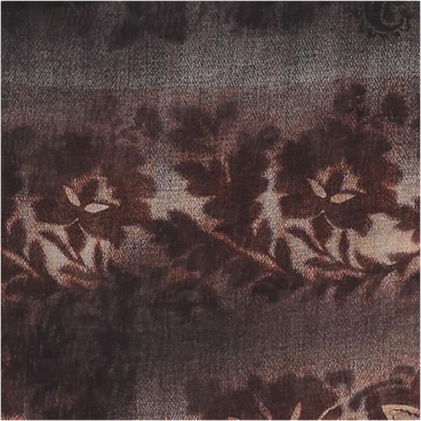 foulard Dixie marrone a fiori